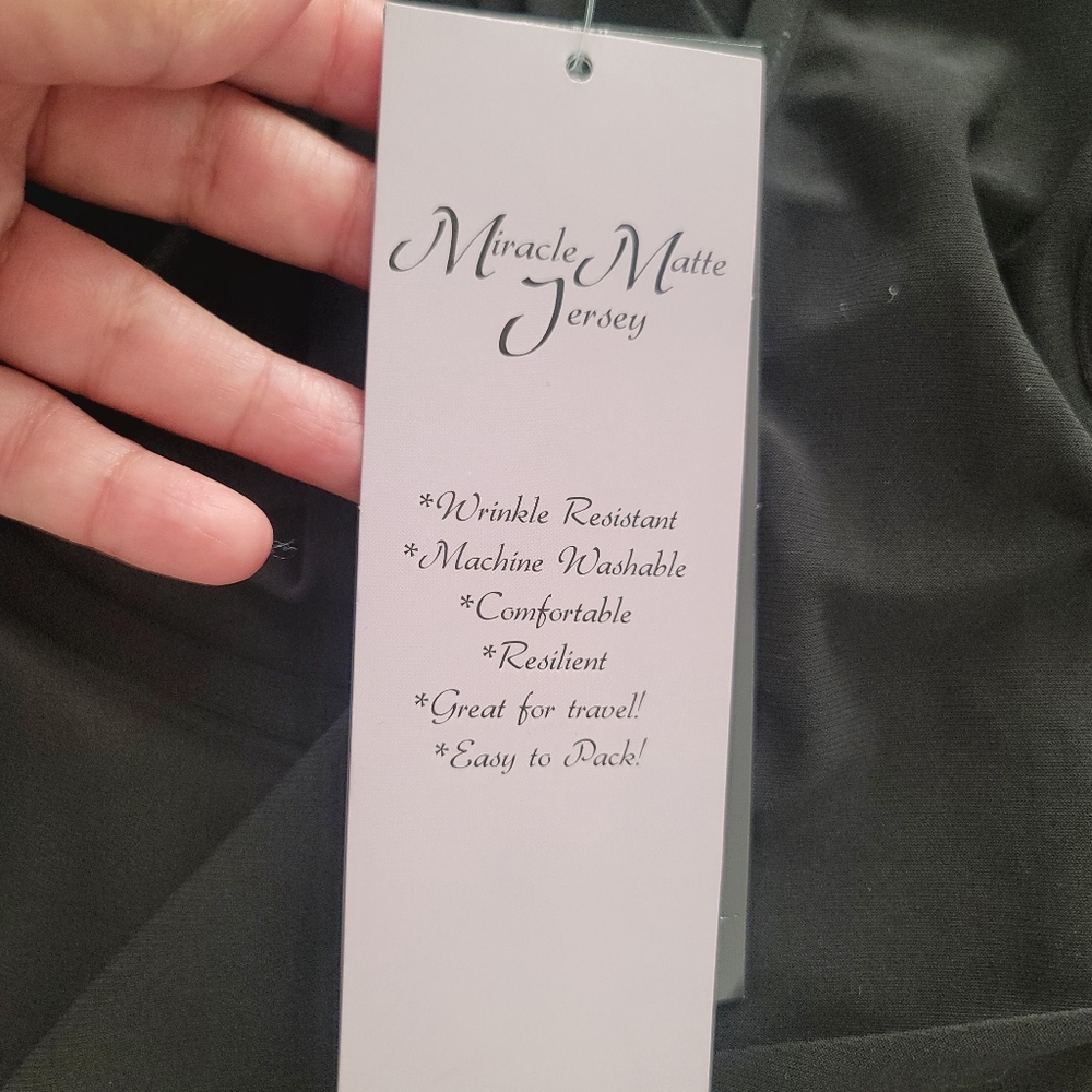 NWT Nina Leonard 2X Black Sequin Cold Shoulder Dress Cocktail Party Glam Evening - Picture 13 of 17